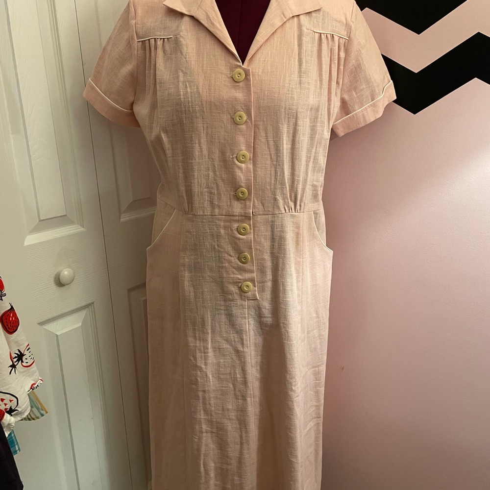 Vivian of Holloway Tea Dress XL Retro Pinup Rockabilly NWOT